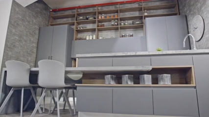 Modern premium kitchen with Velric appliance styling