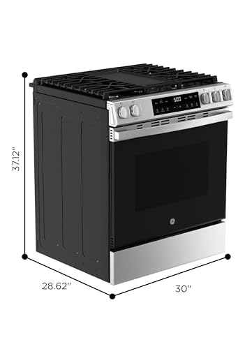 GE 30in. 5.3 cu. ft. Slide-In Gas Range with Stainless Steel