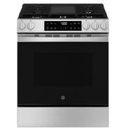GE 30in. 5.3 cu. ft. Slide-In Gas Range with Stainless Steel