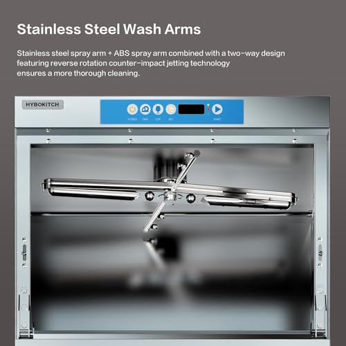 HYBOKITCH 32in. Built-In Dishwasher with Stainless Steel