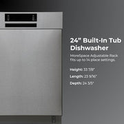 Kenmore 24in. 51 DBA Built-In Dishwasher
