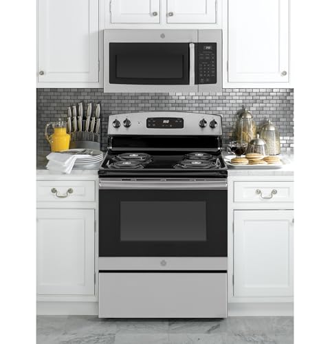 GE 30in. 1.6 cu. ft. Over-the-Range Microwave with Stainless Steel