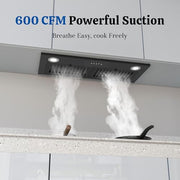 FIREGAS 36 INCH 600 CFM Range Hood Insert with Stainless Steel