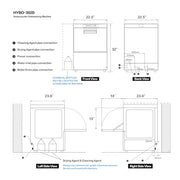 HYBOKITCH 32in. Built-In Dishwasher with Stainless Steel