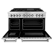 ZLINE 48 in. 6.0 cu. ft. Dual-Fuel Range with Stainless Steel