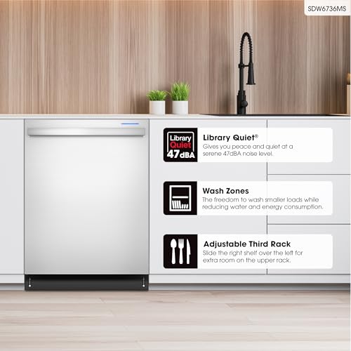 Sharp 32in. 47 dBA Built-In Dishwasher