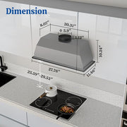 FIREGAS 36 INCH 600 CFM Range Hood Insert with Stainless Steel