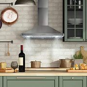 COSMO 30 in. 380 CFM Wall-Mount Range Hood