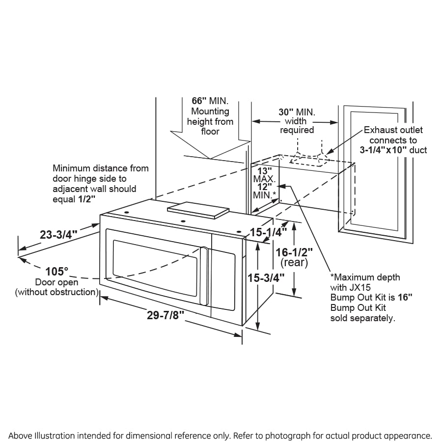 GE 30in. 1.6 cu. ft. Over-the-Range Microwave with Stainless Steel