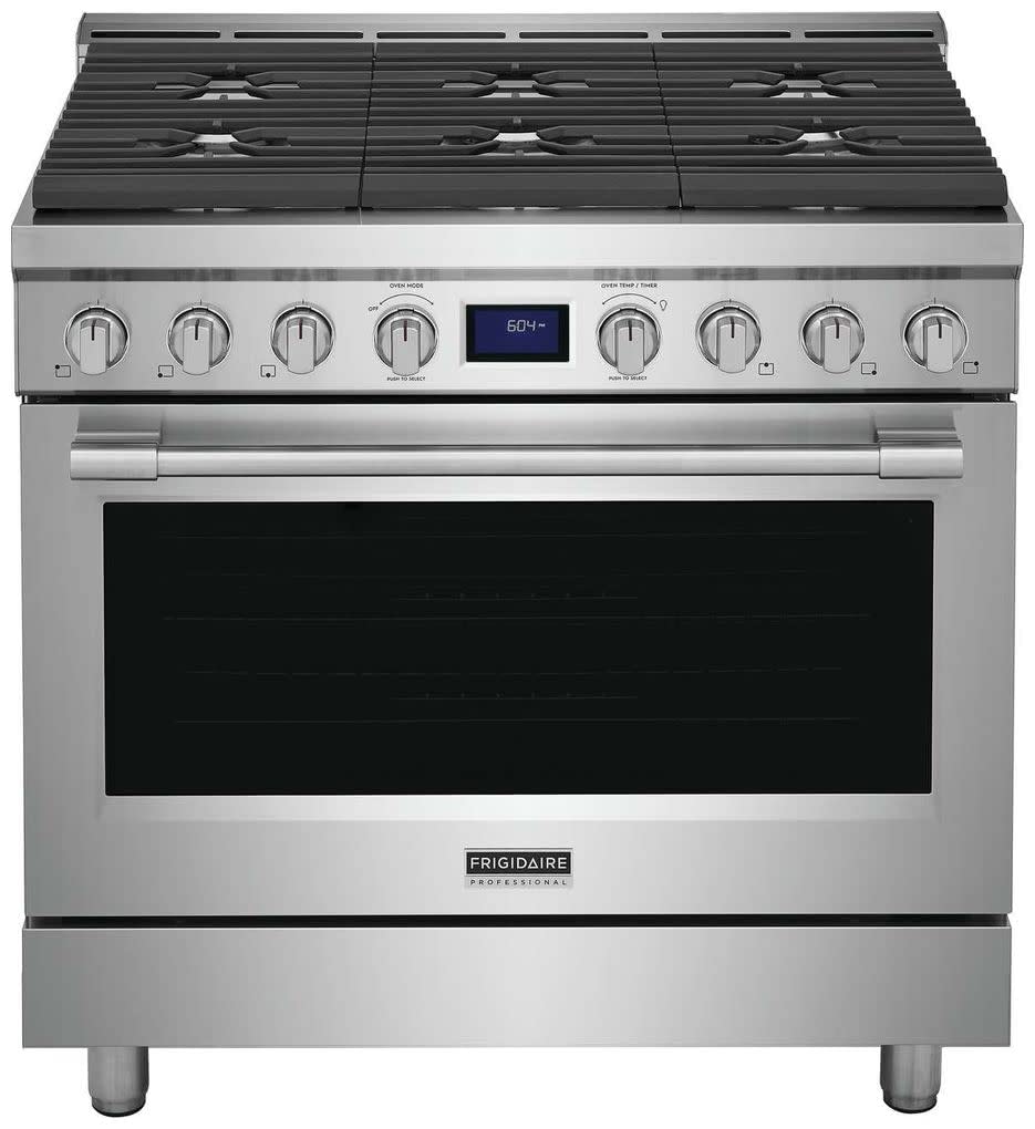 Frigidaire 36 in. Professional Gas Range with Stainless Steel