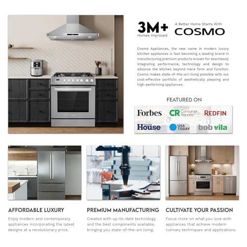 COSMO 30 in. 380 CFM Wall-Mount Range Hood