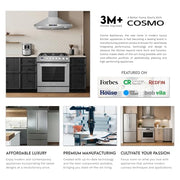 COSMO 30 in. 380 CFM Wall-Mount Range Hood