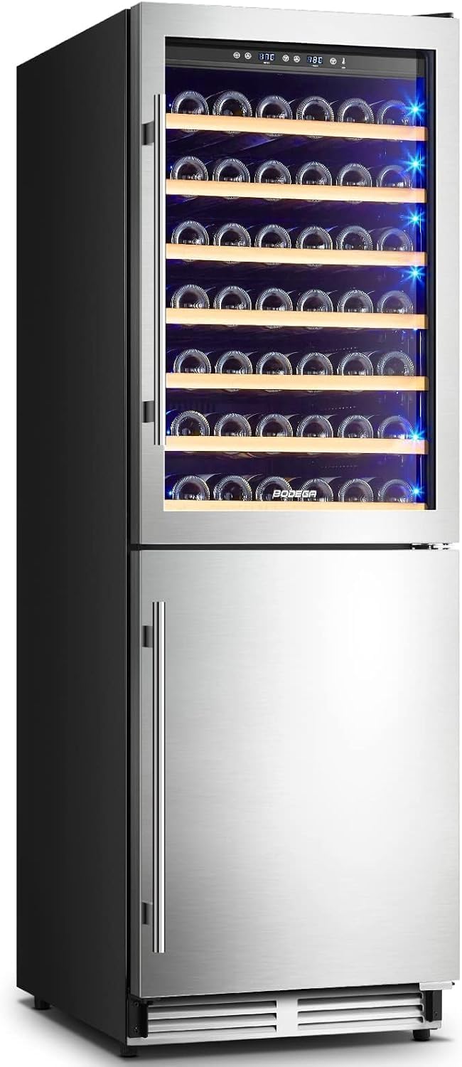 BODEGA 24 Inch Wine & Beverage Cooler with Stainless Steel & Smart