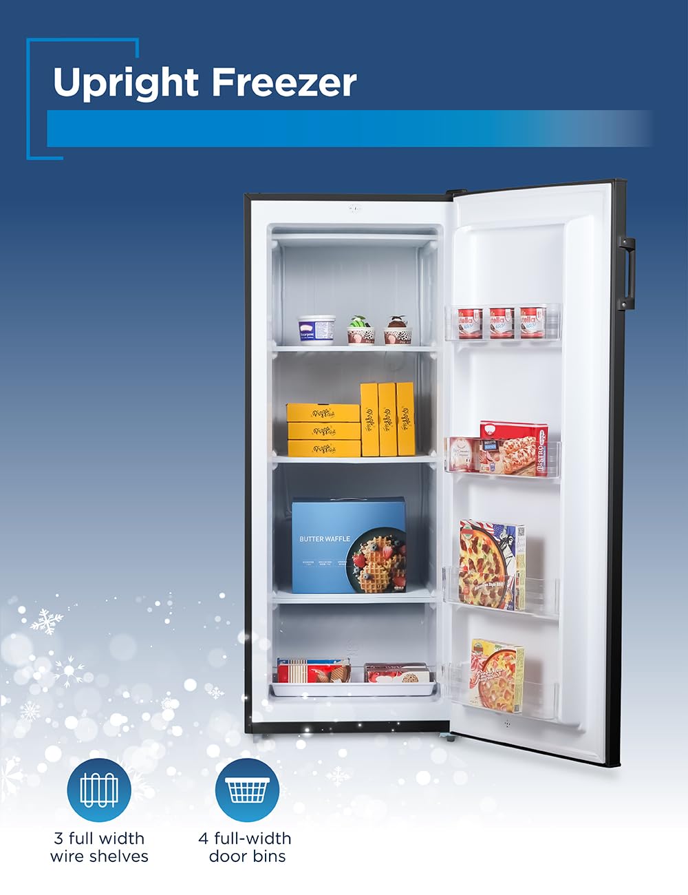 BLACK+DECKER Upright Freezer