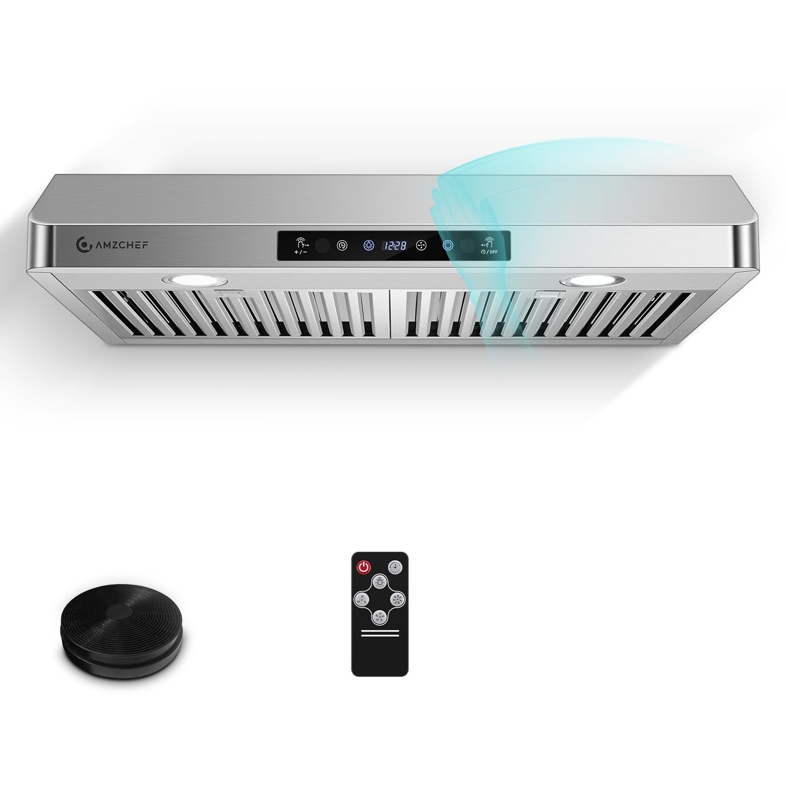AMZCHEF 30in. 1050 CFM Dual-Motor Range Hood