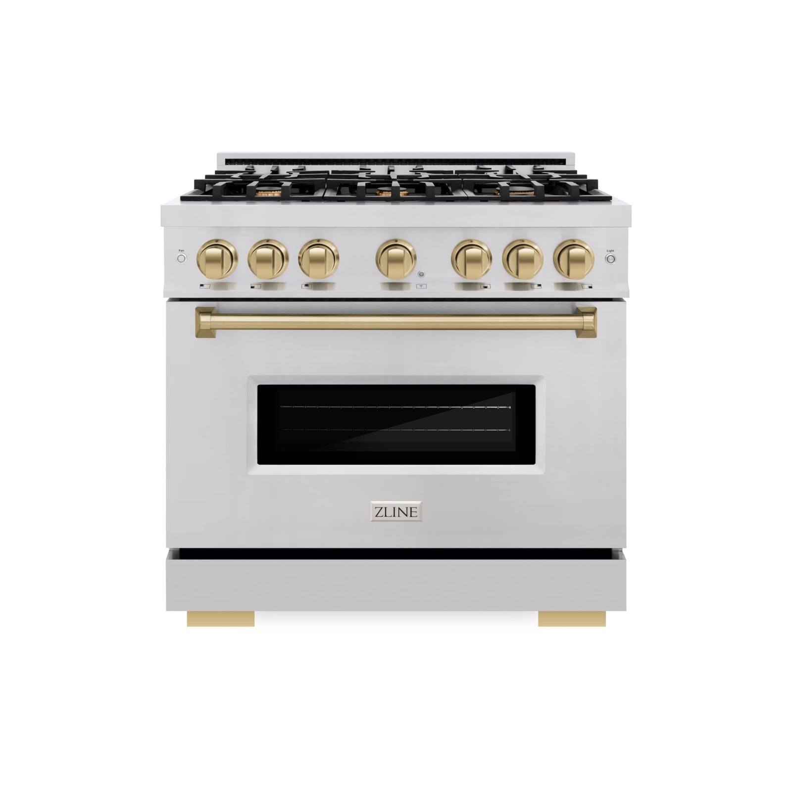 ZLINE 36 in. 5.2 cu. ft. Dual-Fuel Range with Stainless Steel