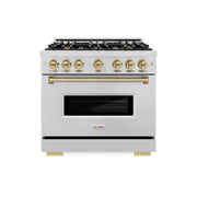 ZLINE 36 in. 5.2 cu. ft. Dual-Fuel Range with Stainless Steel