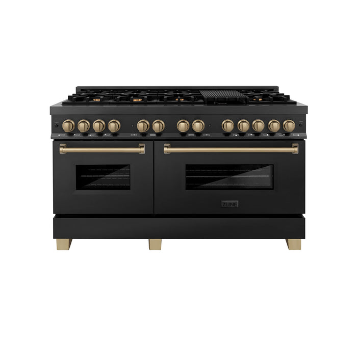 ZLINE 60 in. 7.4 cu. ft. Dual-Fuel Range with Stainless Steel