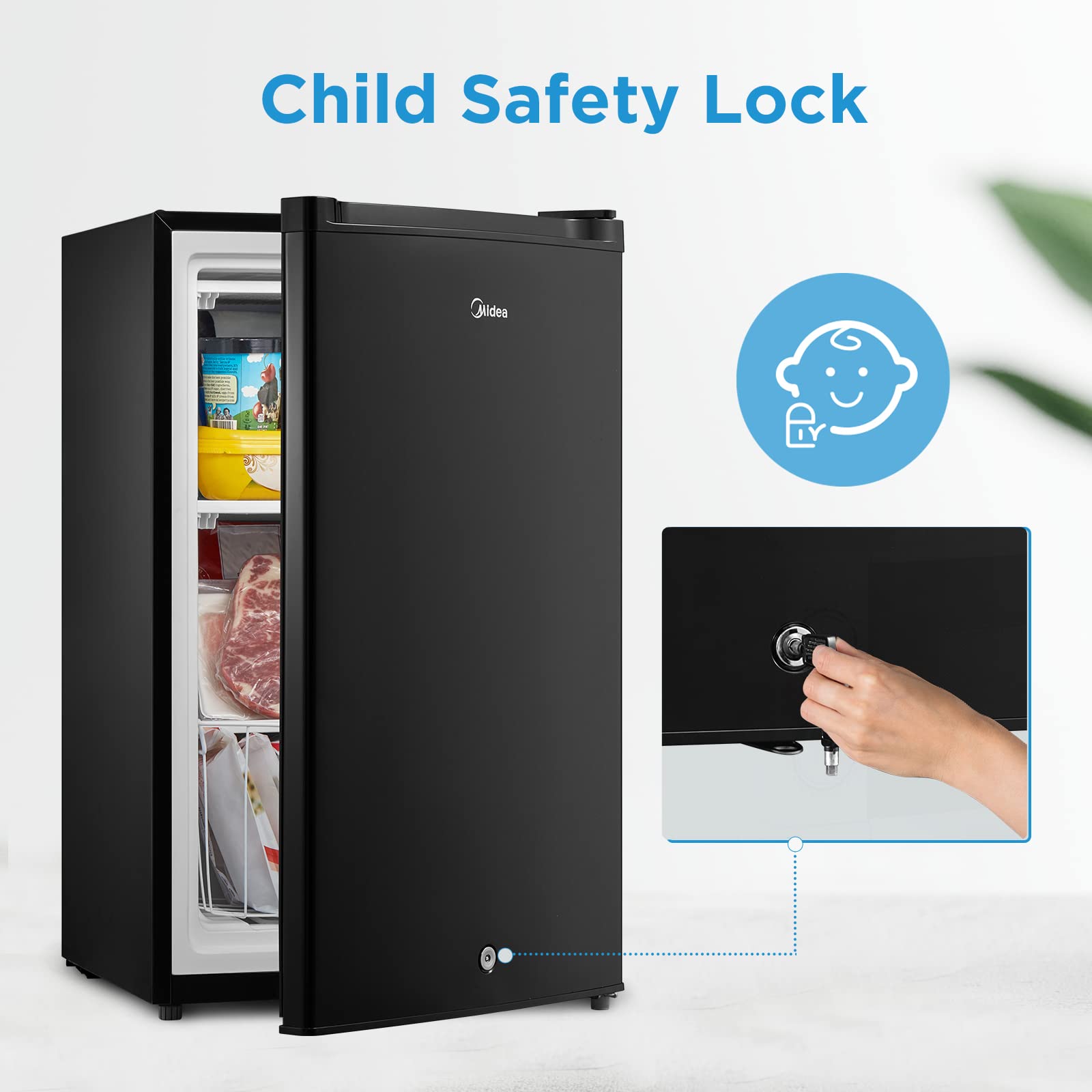 Midea 3.0 cu. ft. Upright Freezer