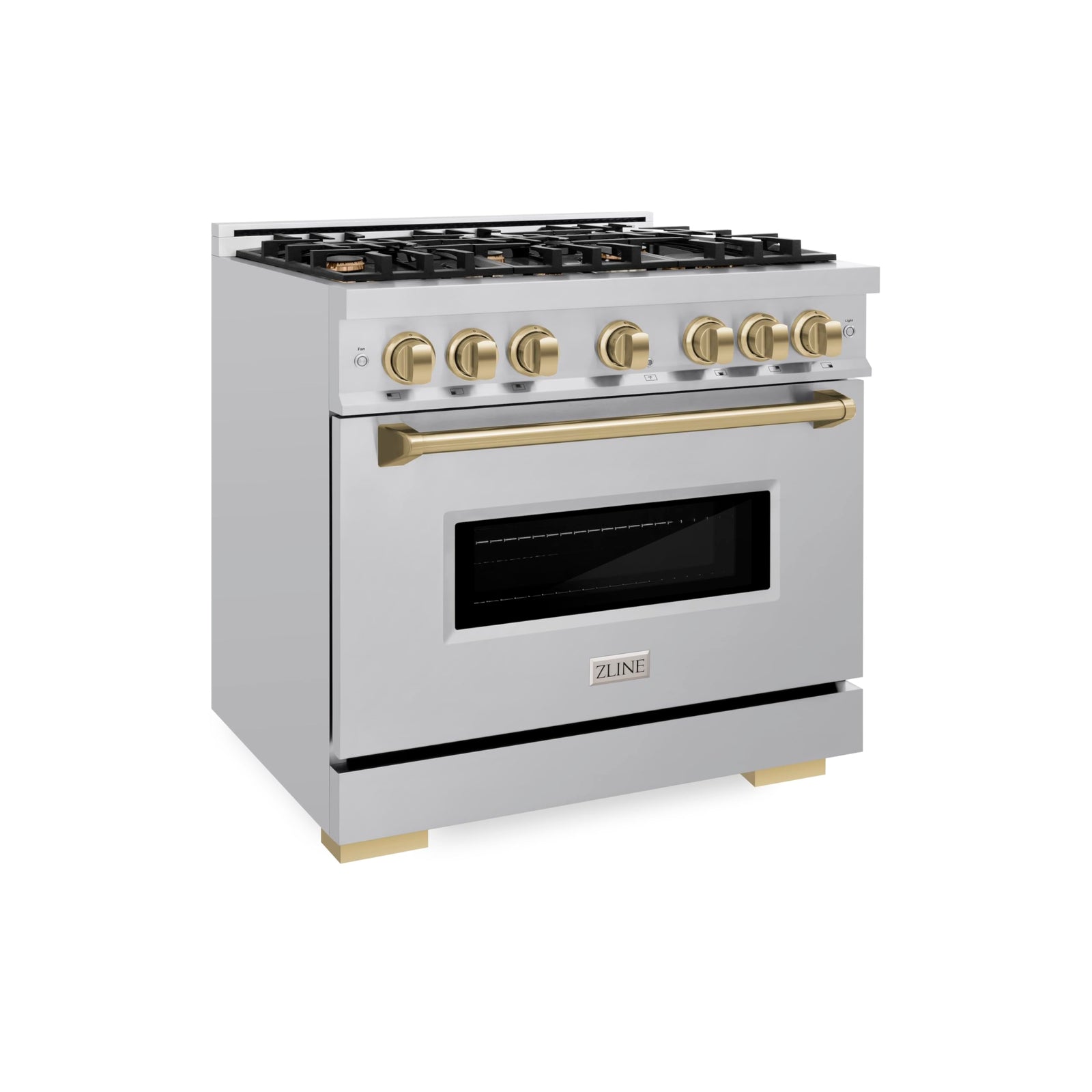 ZLINE 36 in. 5.2 cu. ft. Dual-Fuel Range with Stainless Steel
