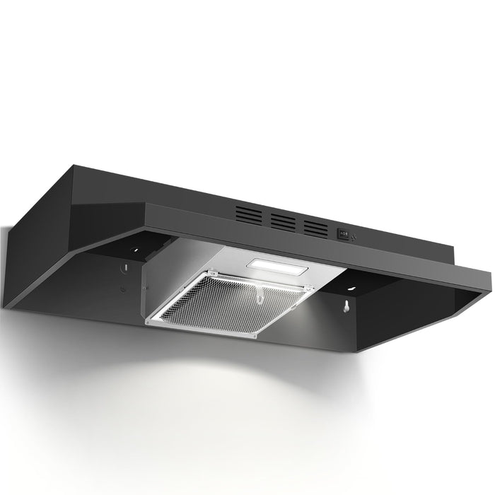 Zomagas 36 in. 280 CFM Under-Cabinet Range Hood with Stainless Steel
