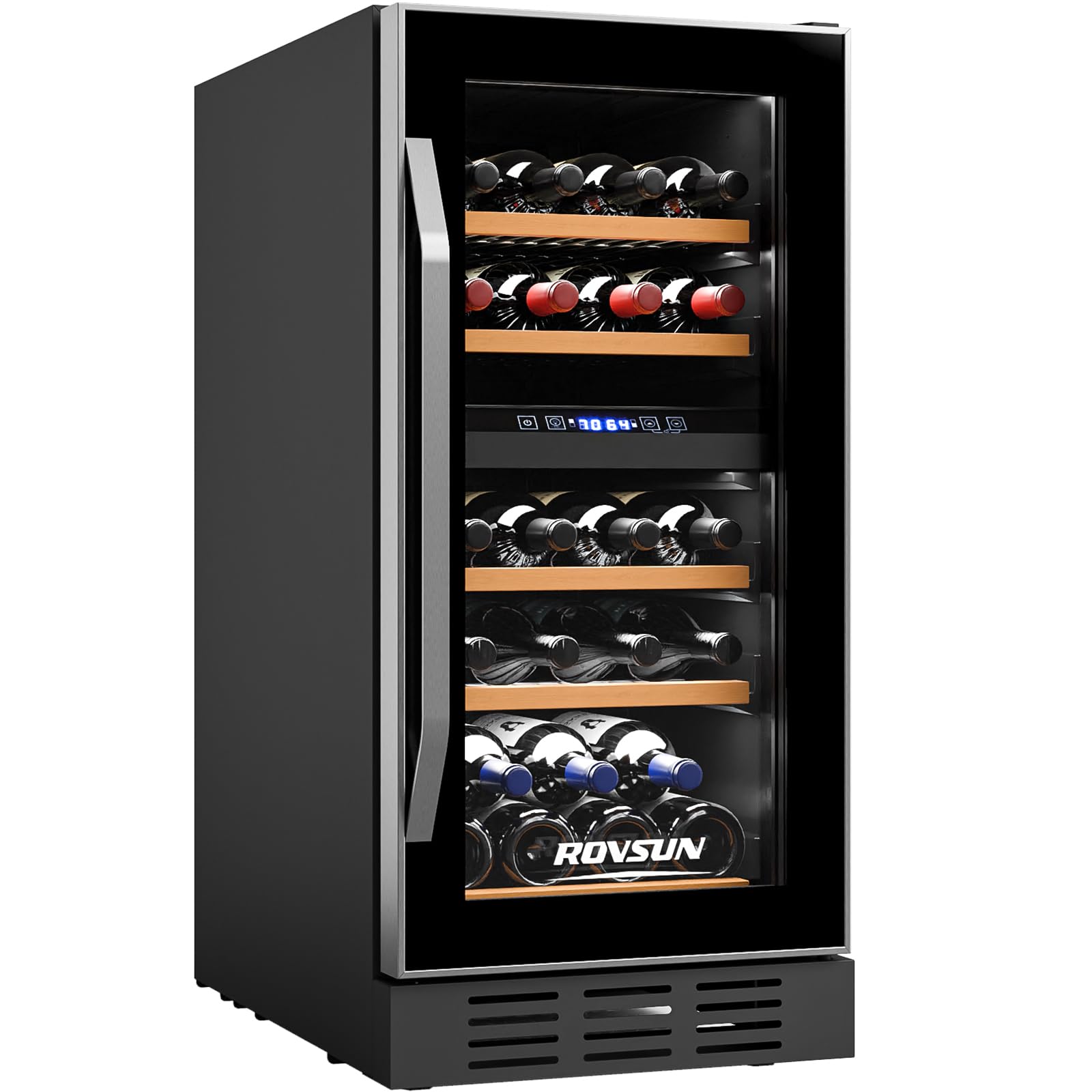 ROVSUN Wine & Beverage Cooler with Stainless Steel