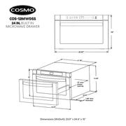 COSMO 87in. Microwave Drawer with Smart