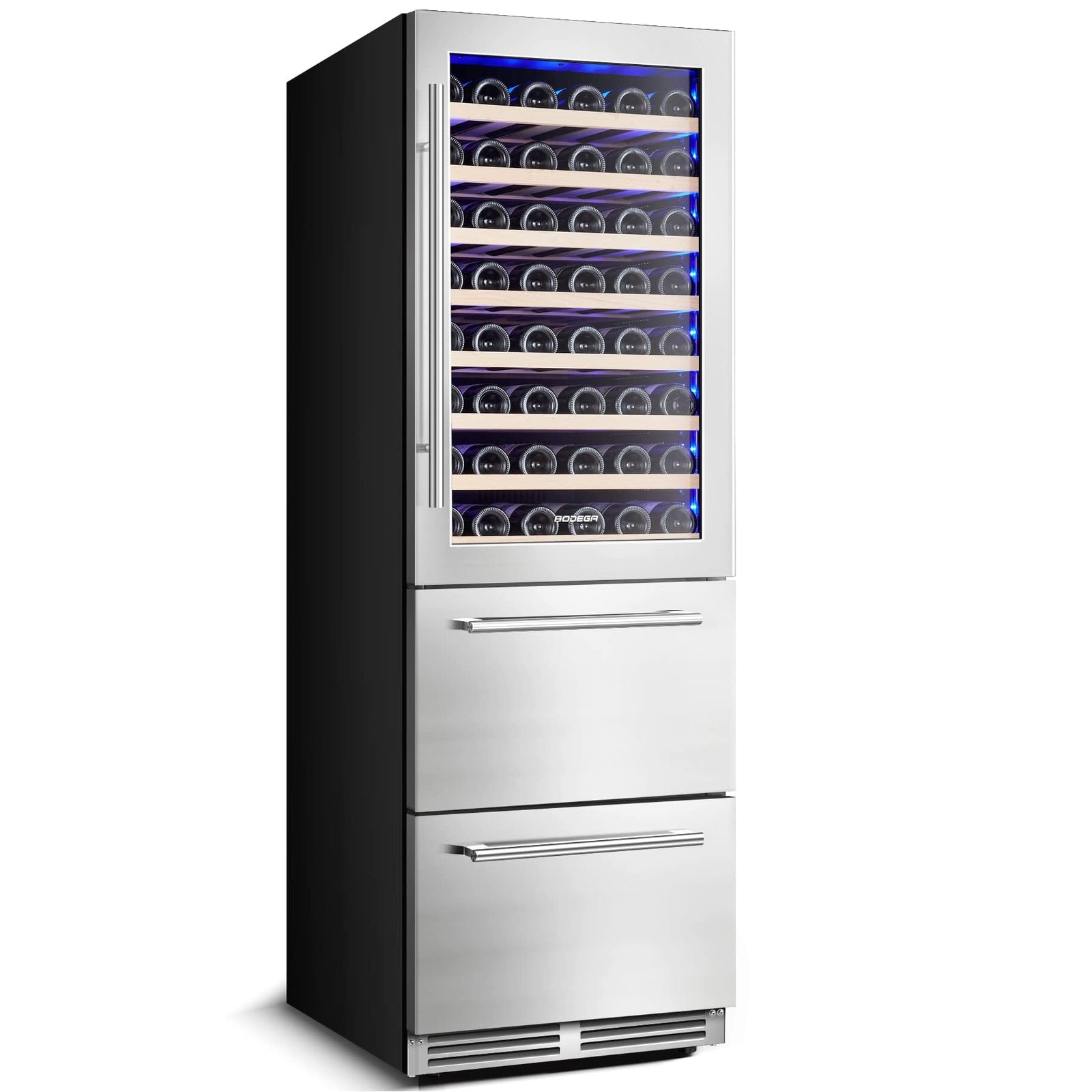 BODEGA 24 Inch Wine & Beverage Cooler with Stainless Steel & Smart