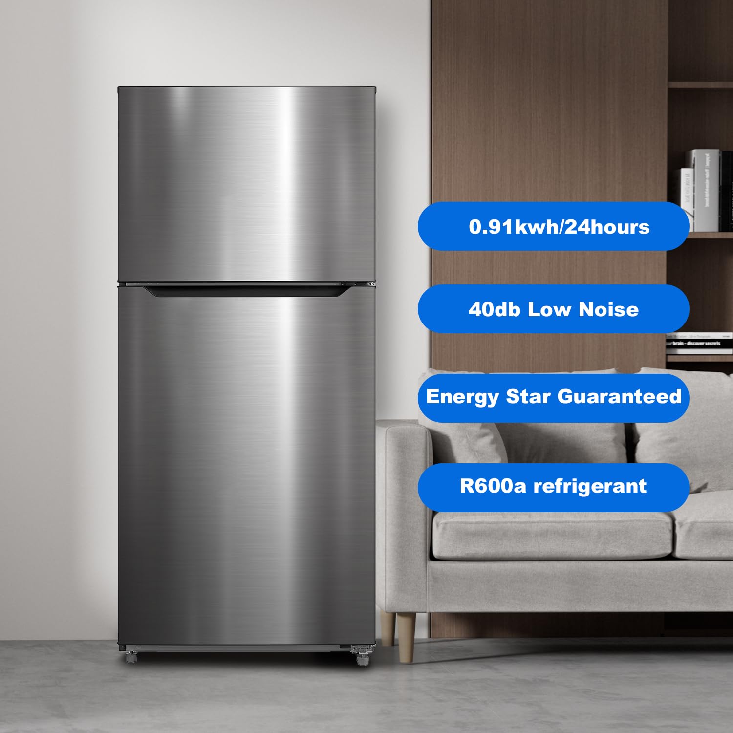 SMETA 20.5 cu. ft. Counter-Depth Refrigerator