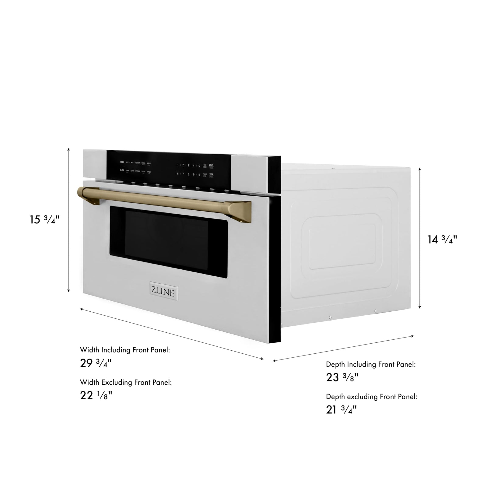 ZLINE 30in. 1.2 cu. ft. Microwave Drawer with Stainless Steel