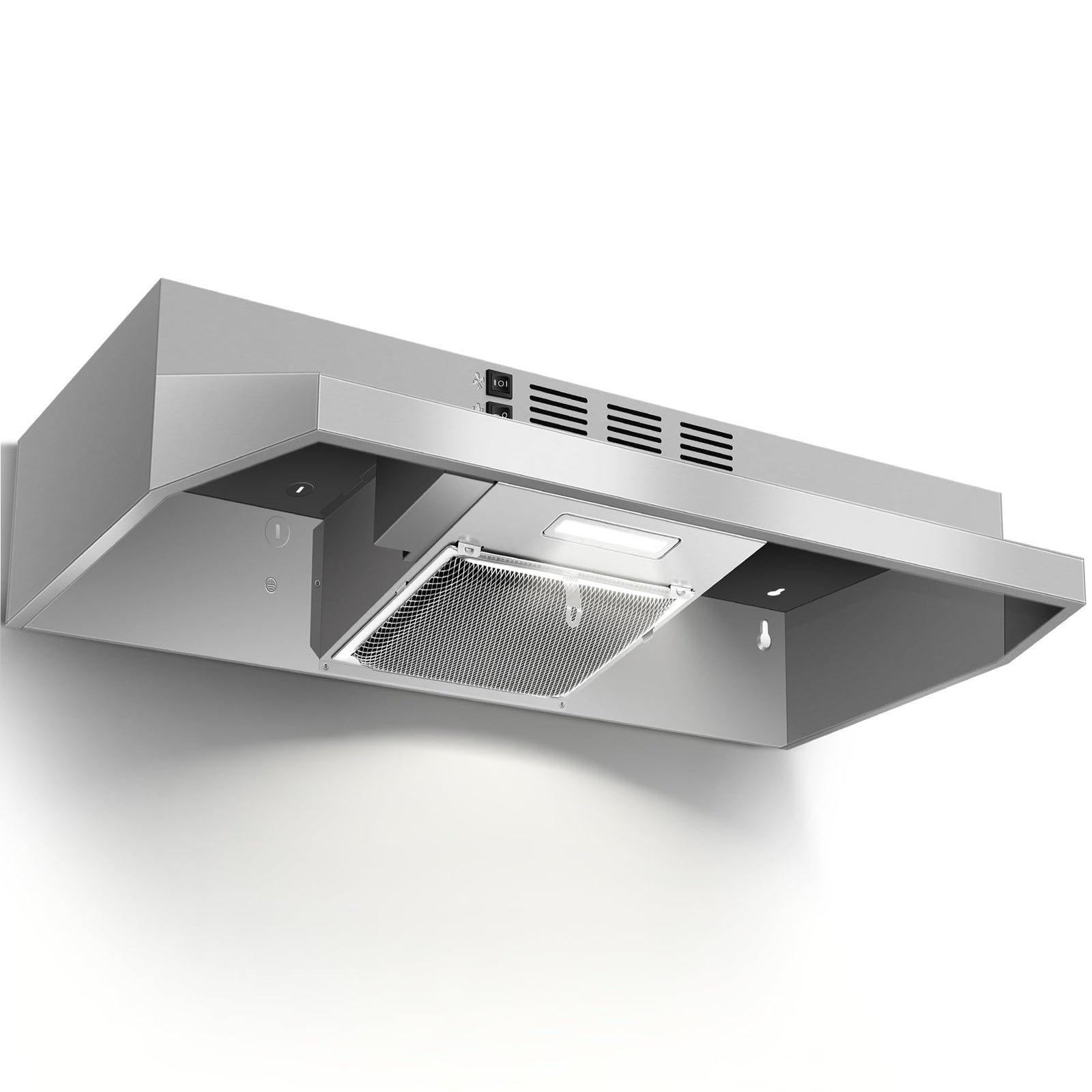Zomagas 36 in. 280 CFM Under-Cabinet Range Hood with Stainless Steel