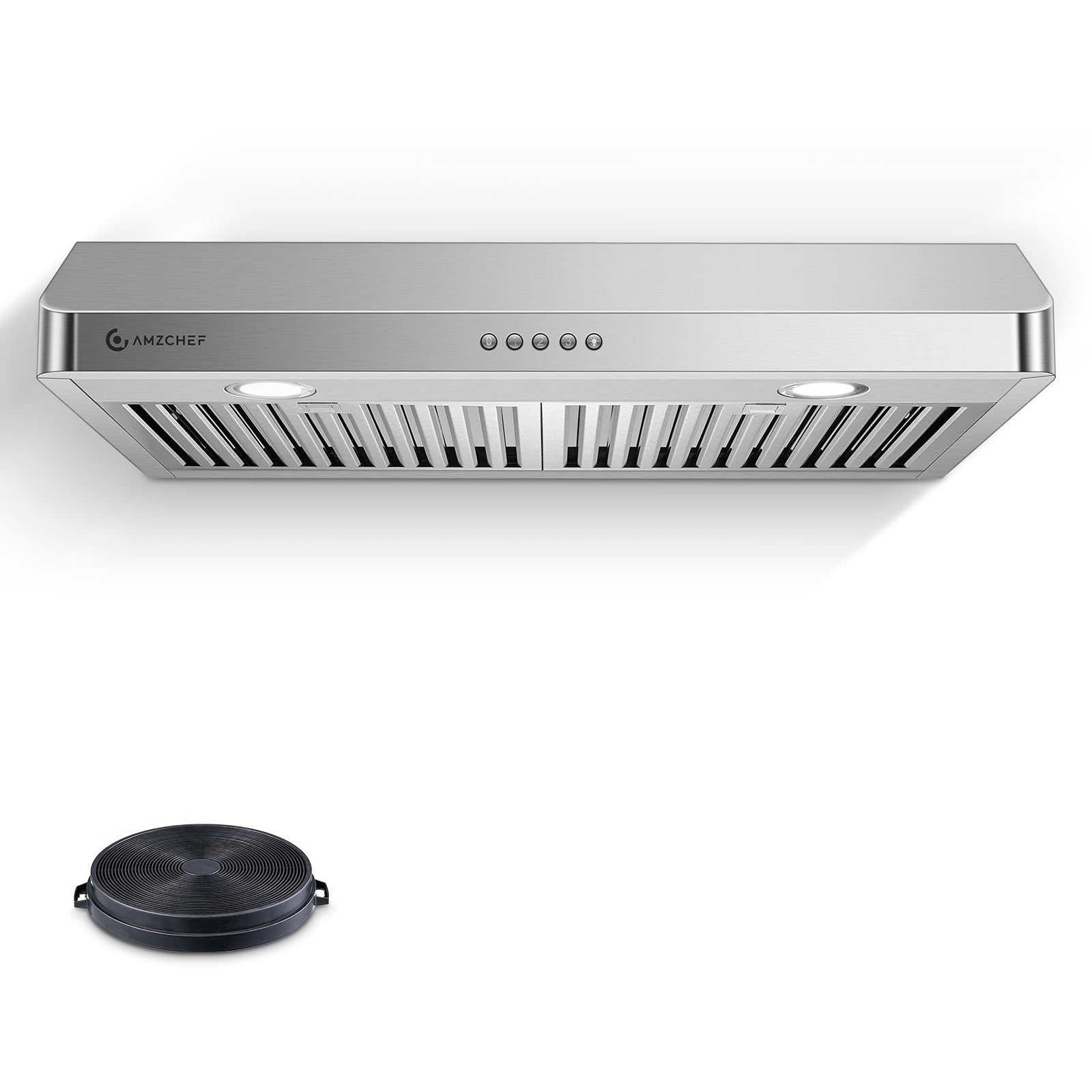 AMZCHEF 30in. 1050 CFM Dual-Motor Range Hood