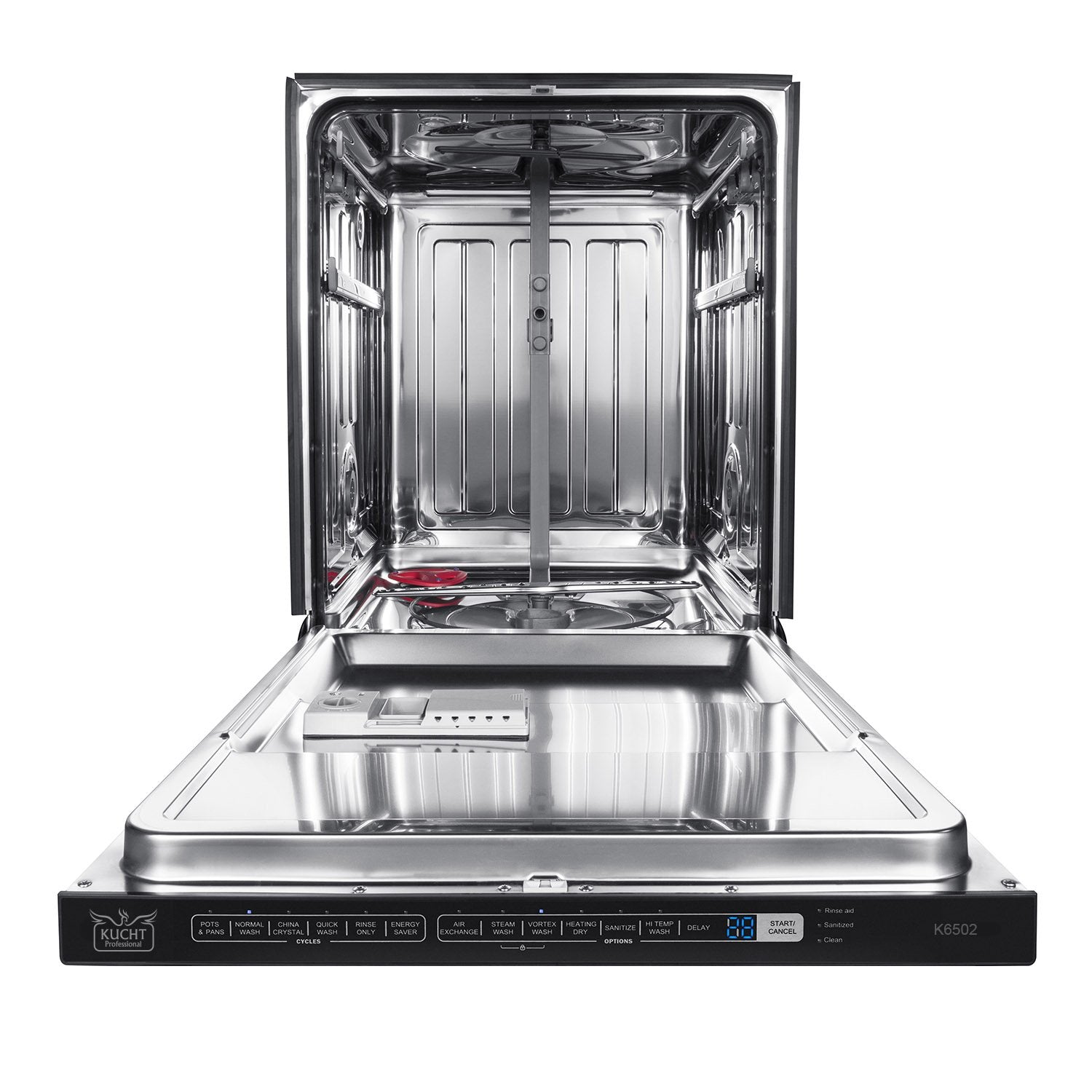 KUCHT 46 dBA Built-In Dishwasher with Stainless Steel