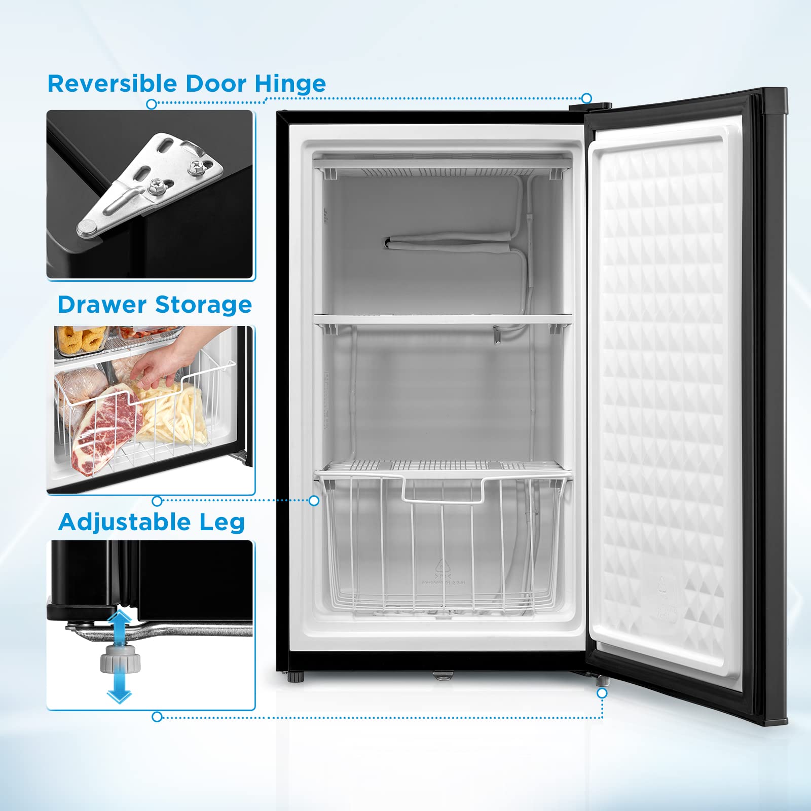 Midea 3.0 cu. ft. Upright Freezer