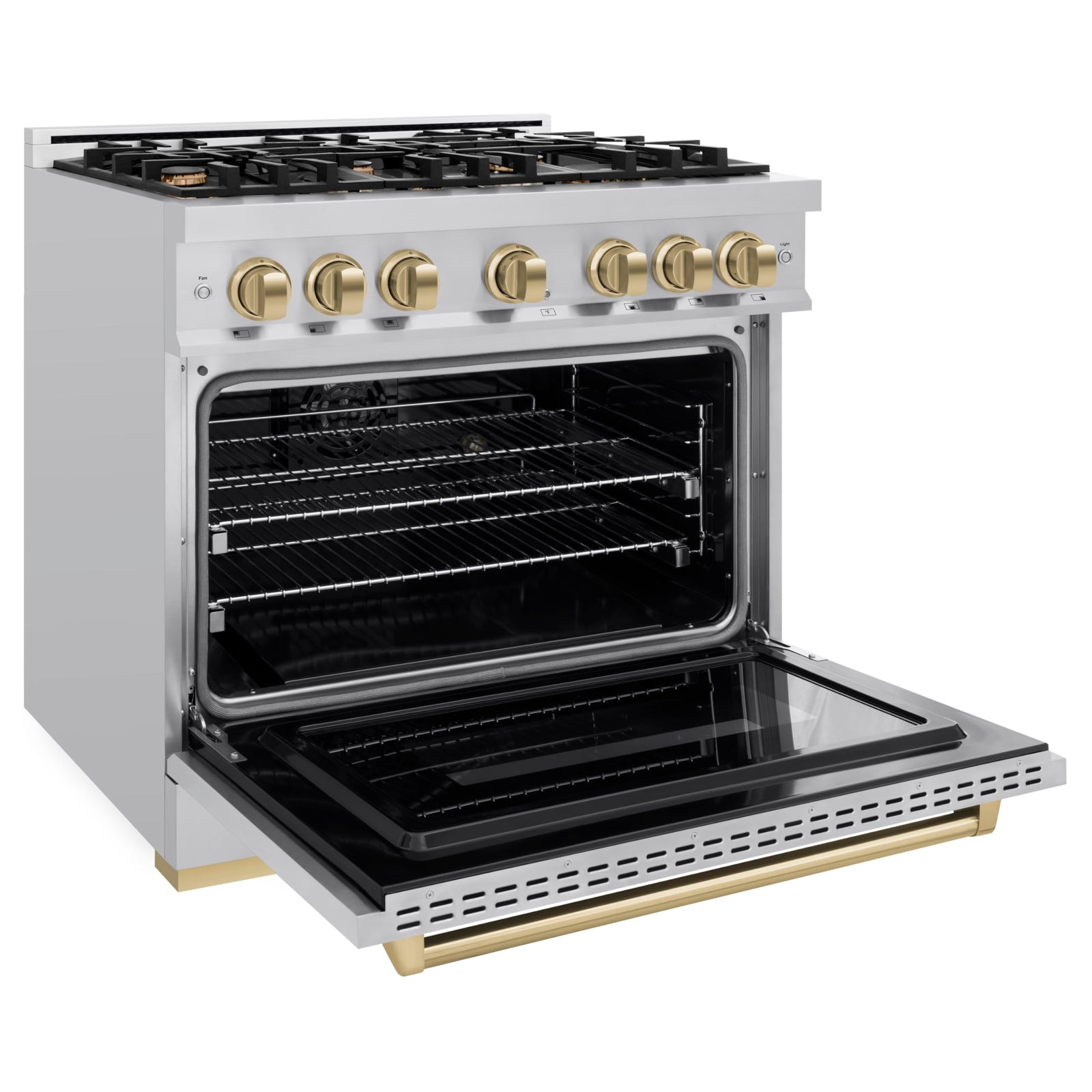 ZLINE 36 in. 5.2 cu. ft. Dual-Fuel Range with Stainless Steel