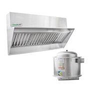 HOODMART 23 INCH 5000 CFM Commercial Backshelf Hood