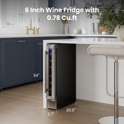 Yeego 34in. Wine & Beverage Cooler with Stainless Steel & Smart