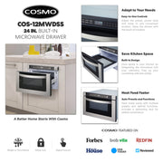 COSMO 87in. Microwave Drawer with Smart