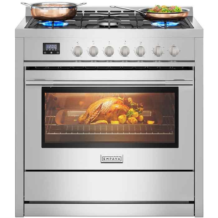 Empava Slide-In Gas Range