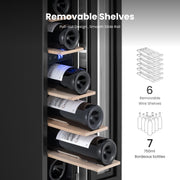 Yeego 34in. Wine & Beverage Cooler with Stainless Steel & Smart