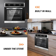 AMZCHEF 24in. 2.5 cu. ft. Built-In Wall Oven