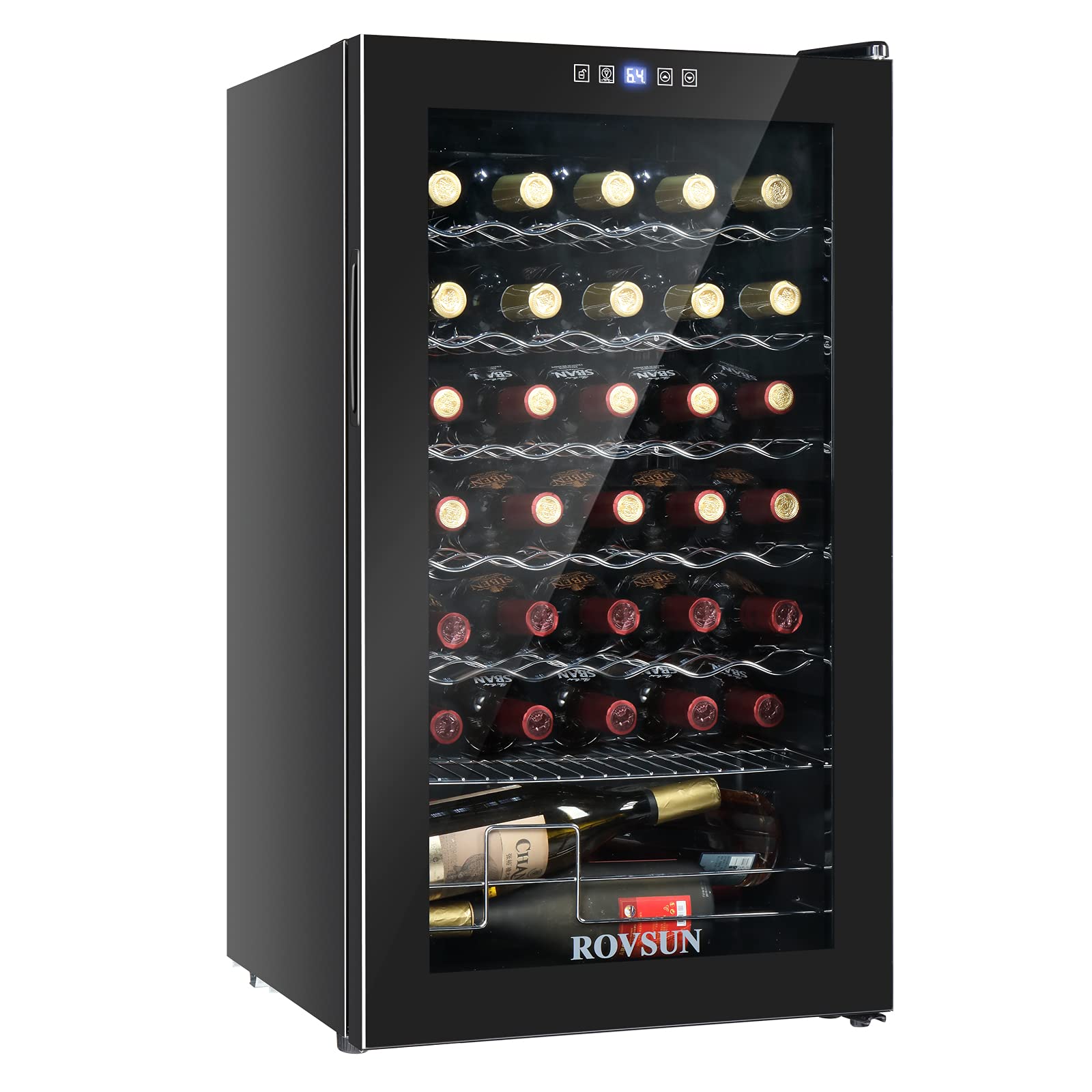 ROVSUN Wine & Beverage Cooler with Stainless Steel