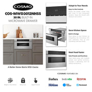 COSMO 30 in. Microwave Drawer with Smart