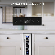 Yeego 34in. Wine & Beverage Cooler with Stainless Steel & Smart
