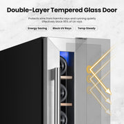 Yeego 34in. Wine & Beverage Cooler with Stainless Steel & Smart
