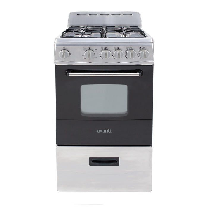 Avanti 20 in. Freestanding Gas Range