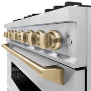 ZLINE 36 in. 5.2 cu. ft. Dual-Fuel Range with Stainless Steel