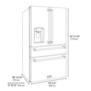 ZLINE 36 in. 21.6 cu. ft. Counter-Depth Refrigerator
