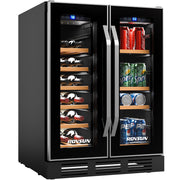 ROVSUN Wine & Beverage Cooler with Stainless Steel