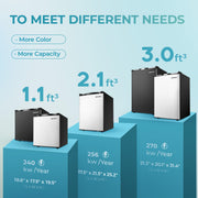 EUHOMY 3.0 cu. ft. Upright Freezer